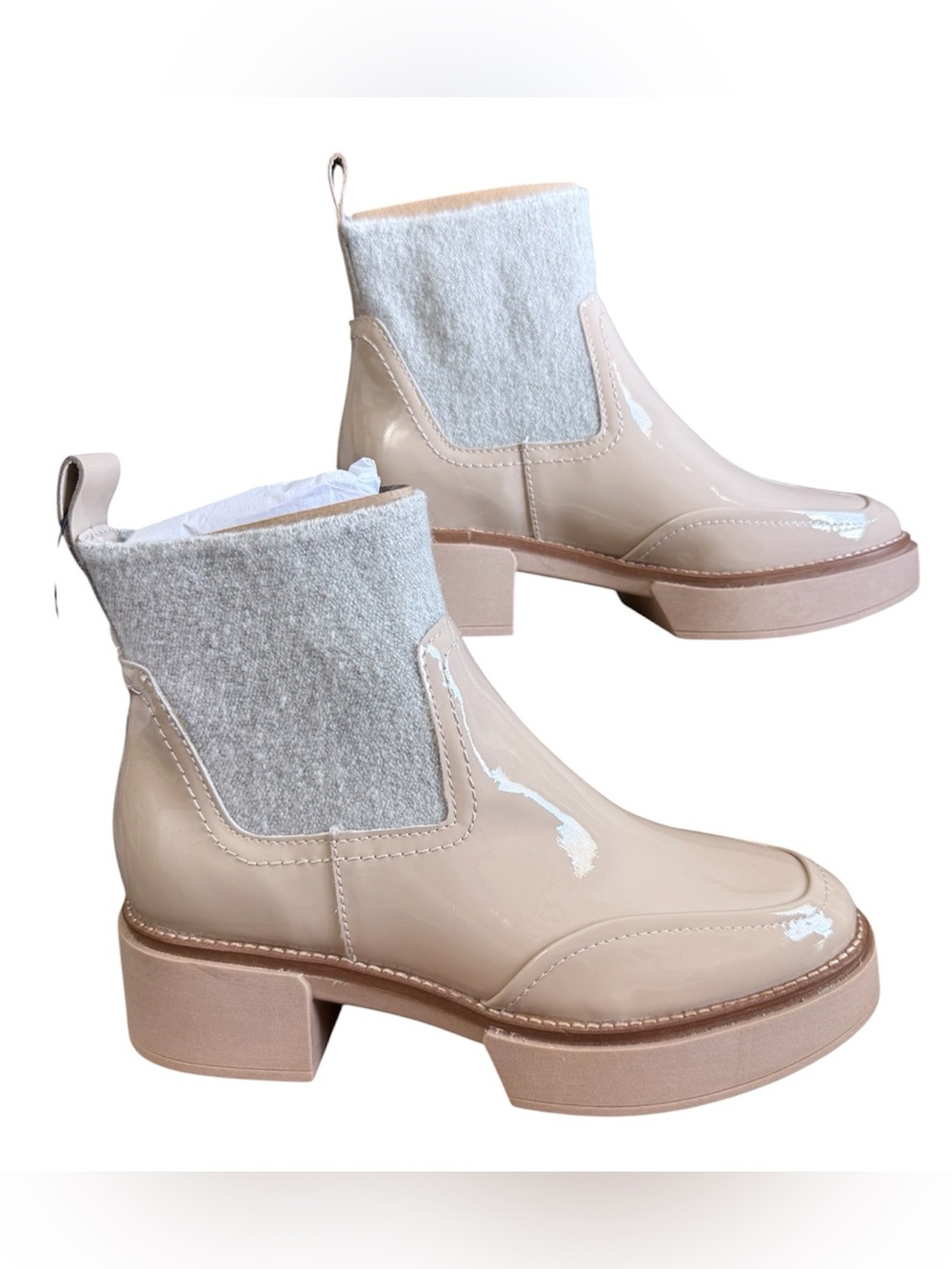 DV by Dolce Vita Saline H2O Waterproof Platform Boots, Dune, size 7.5